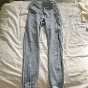 Lululemon Invigorate Leggings, chambray blue, size 4